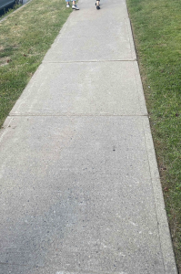 Photo of a sidewalk. 